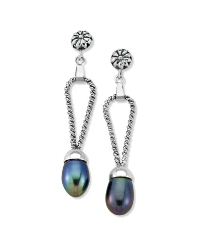 Samuel B. Silver Pearl Earrings