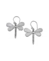 Samuel B. Jewelry Sterling Silver Mother-of-pearl Dragonfly Earrings