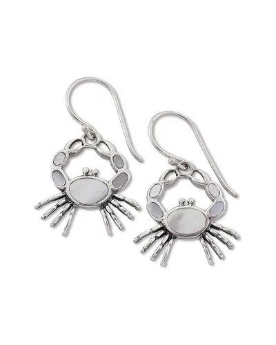 Samuel B. Silver Pearl Earrings In Metallic