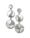 Samuel B. Graduated Drop Earrings In Metallic