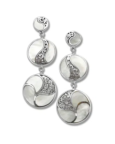Samuel B. Silver Pearl Earrings