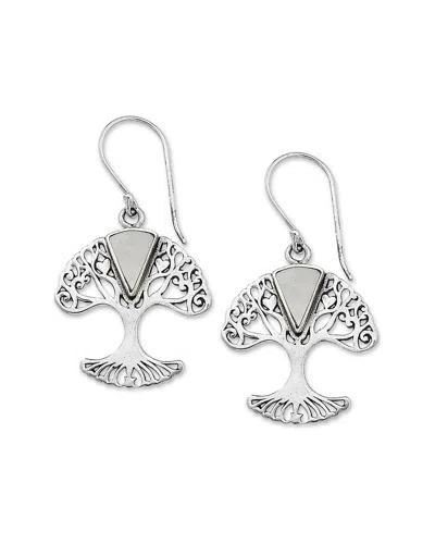 Samuel B. Mother-of-pearl Tree Of Life Earrings In Metallic