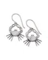 Samuel B. Silver Pearl Earrings In Metallic