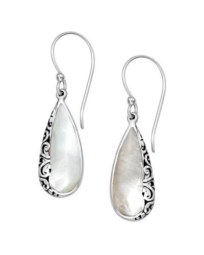 Samuel B. Silver Pearl Earrings In Metallic