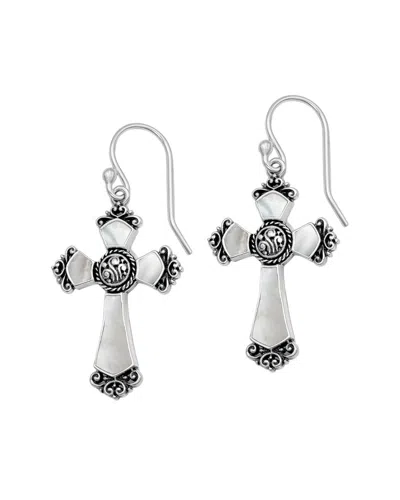 Samuel B. Silver Pearl Earrings