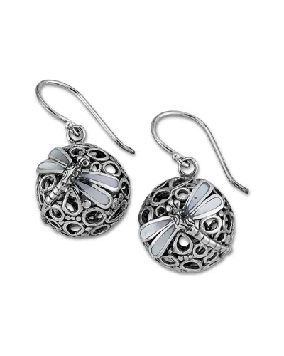 Samuel B. Silver Pearl Earrings In Gray