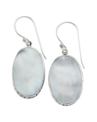 Samuel B. Silver Pearl Earrings In Metallic