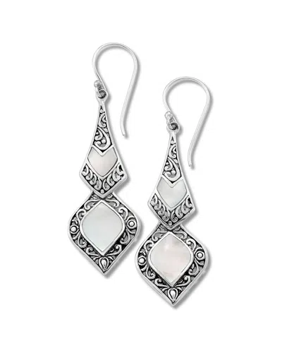 Samuel B. Silver Pearl Earrings In Metallic