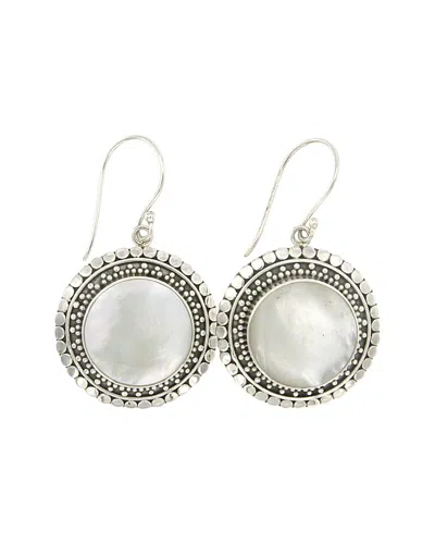 Samuel B. Silver Pearl Earrings In Metallic