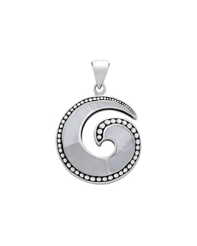 Samuel B. Silver Pearl G Shape Pendant