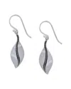 Samuel B. Sterling Silver Leaf Drop Earrings