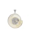 Samuel B. Silver Pearl Pendant In Metallic