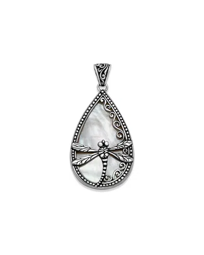 Samuel B. Silver Pearl Pendant In Metallic