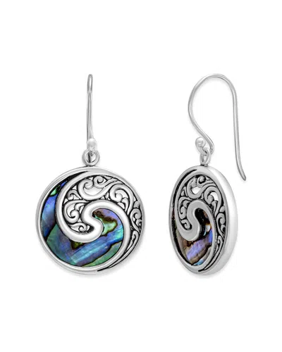 Samuel B. Silver Pearl Swirl Earrings In Metallic