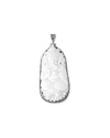 Samuel B. Silver Bone Pendant In White
