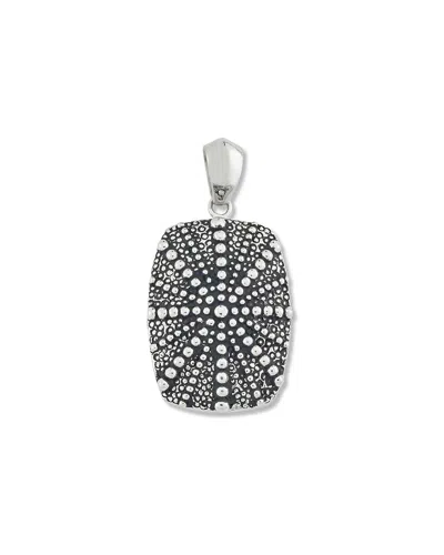 Samuel B. Ss Dot Design Dogtag Pendant In Metallic