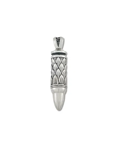 Samuel B. Ss Bullet Pendant In Silver