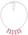 Samuel B. Silver Rhodochrosite & Rhodolite Necklace