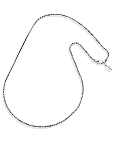 Samuel B. Silver Rope Chain Necklace In Metallic