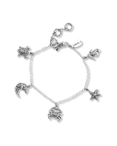Samuel B. Silver Sealife Charm Bracelet
