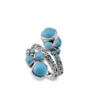 Samuel B. Silver Sleeping Beauty Ring In Blue