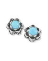Samuel B. Silver Sleeping Beauty Turquoise Earrings