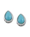 Samuel B. Silver Sleeping Beauty Turquoise Earrings
