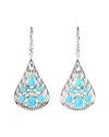Samuel B. Silver Sleeping Beauty Turquoise Earrings
