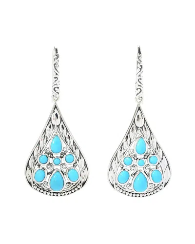 Samuel B. Silver Sleeping Beauty Turquoise Earrings