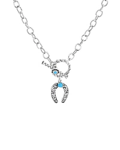 Samuel B. Silver Sleeping Beauty Turquoise Necklace