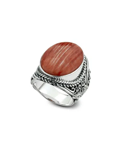 Samuel B. Silver 8.75 Ct. Tw. Spiny Oyster Ring In Multi