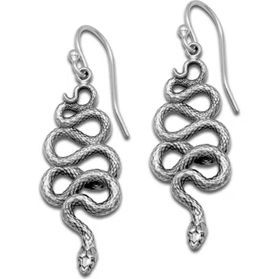 Samuel B. Snake Sterling Silver Drop Earrings