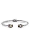 Samuel B. 18k & Silver 1.70 Ct. Tw. Citrine Square Bangle Bracelet In Yellow