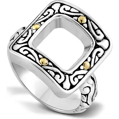 Samuel B. Square Open Ring In Multi