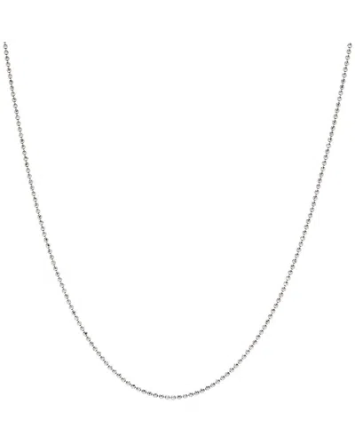 Samuel B. Ss 32 1.2mm Diamond Cut Ball Chain In Metallic
