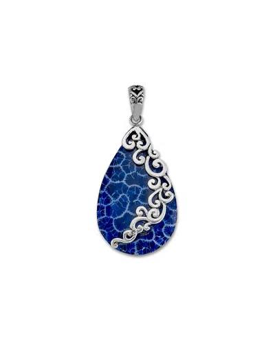 Samuel B. Ss Blue Fossil Coral Pendant