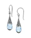 Samuel B. Blue Quartz Filigree Drop Earrings