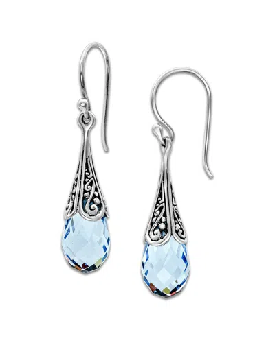 SAMUEL B. SAMUEL B. SILVER 10.80 CT. TW. BLUE QUARTZ EARRINGS