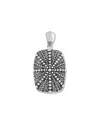 Samuel B. Ss Dot Design Dogtag Pendant In Metallic