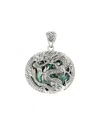 Samuel B. Silver 15.00 Ct. Tw. Abalone Pendant In Metallic