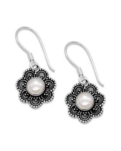 SAMUEL B. SAMUEL B. SILVER PEARL EARRINGS