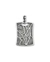 Samuel B. Ss Geometric Design Dogtag Pendant In Metallic