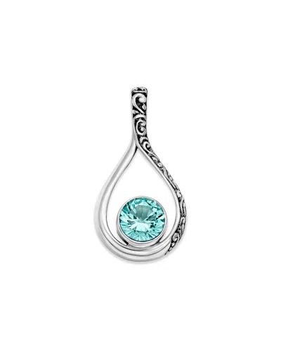 SAMUEL B. SAMUEL B. SILVER 1.55 CT. TW. GREEN QUARTZ PENDANT