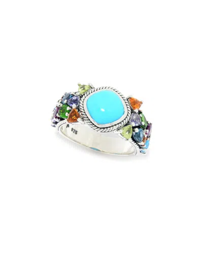 Samuel B. Silver 4.08 Ct. Tw. Multi Gemstone Ring In Metallic