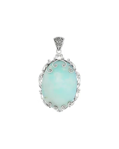 Samuel B. Silver 28.35 Ct. Tw. Aquaphrase Pendant