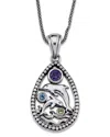 Samuel B. Silver 0.78 Ct. Tw. Gemstone Pendant In Silver