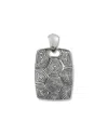 Samuel B. Ss Swirl Design Dogtag Pendant In Metallic