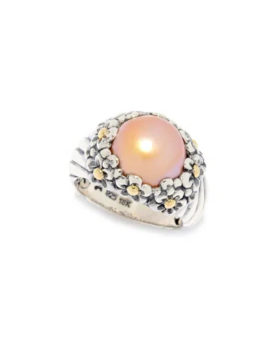 Samuel B. Silver 12mm Pearl Ring In Metallic