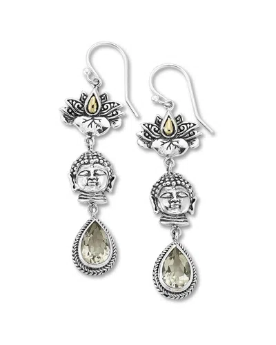 Samuel B. Silver 3.00 Ct. Tw. Amethyst Earrings In Metallic