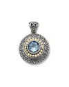 Samuel B. Silver 4.50 Ct. Tw. Blue Topaz Tribe Pendant In Metallic